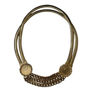 Vintage Irish Golden 1964 Leat Coroin Coin Gold Metal Belt